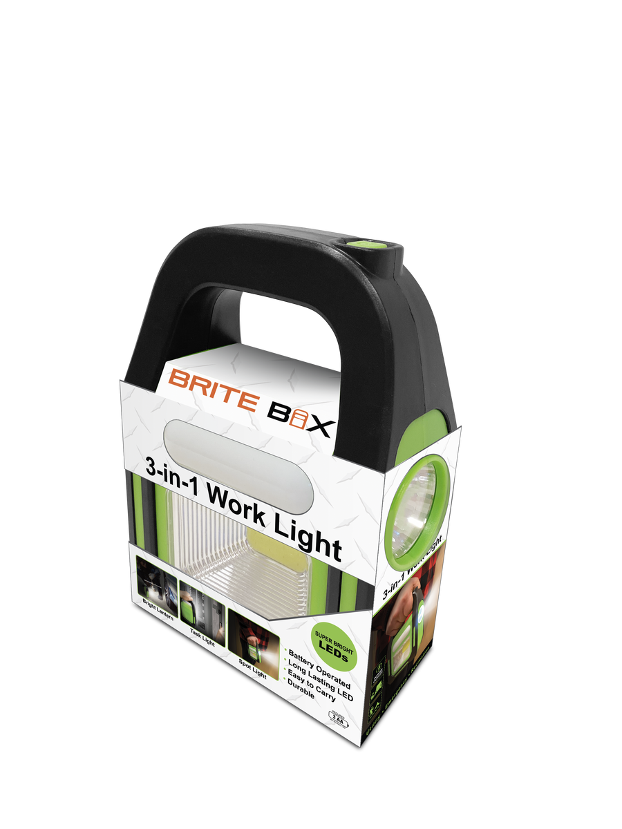 Brite Box 3-in-1 LED Work Light - Battery Operated - Long Lasting Ligh –  Shop TV Products