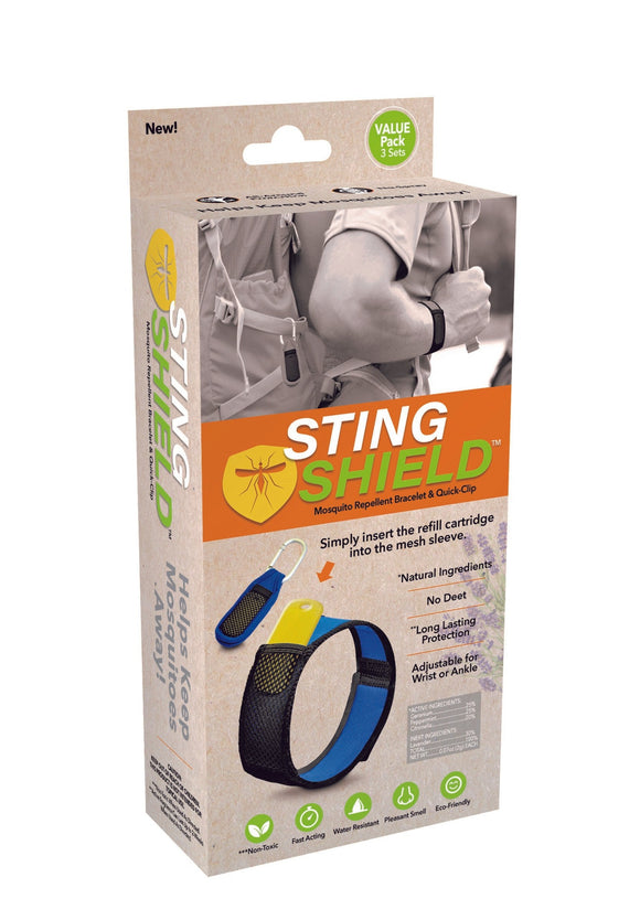 Sting Shield Mosquito Repellent Bracelet & Quick Clip