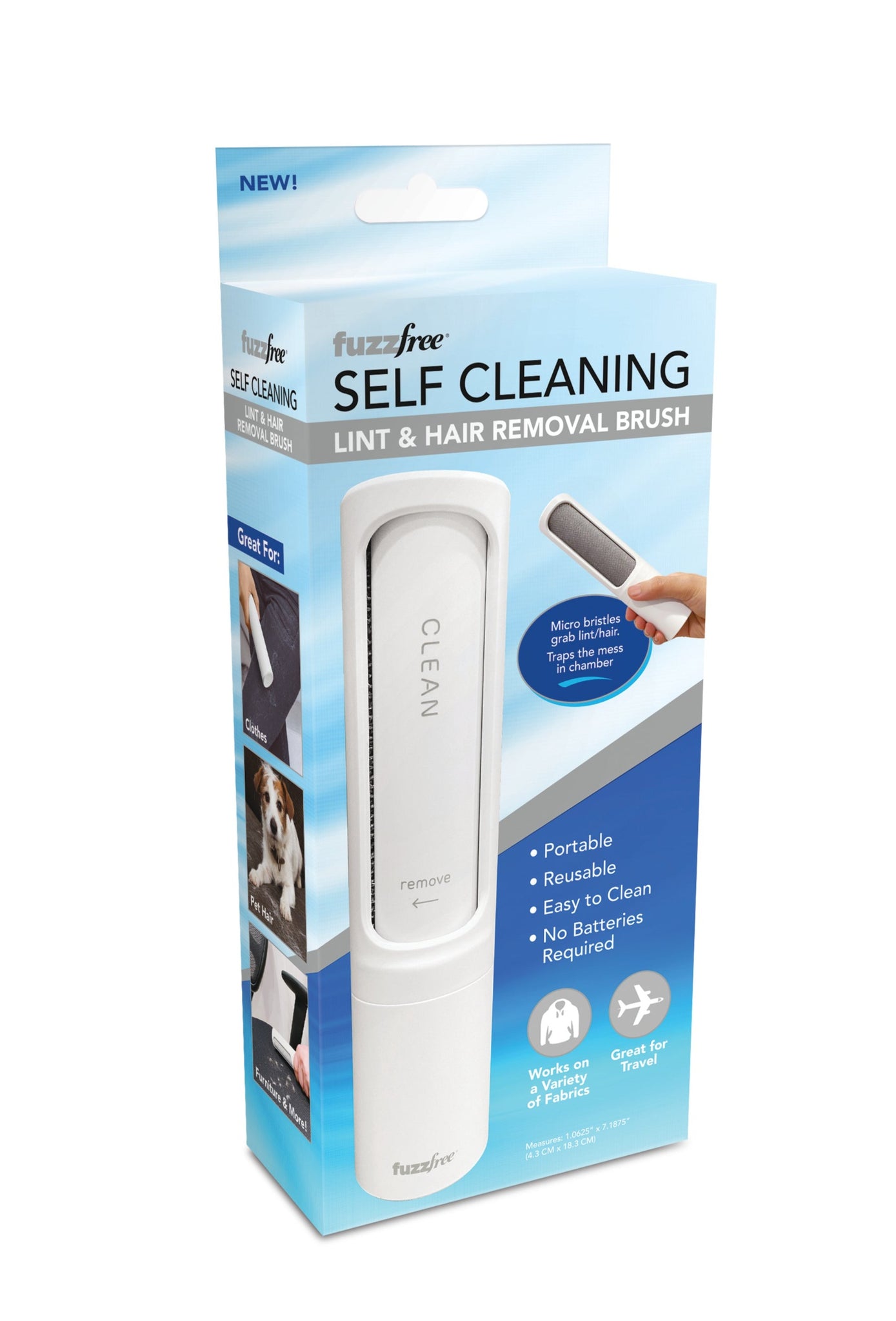 Fuzz Free - Self Cleaning Lint and Hair Removal Brush – Shop TV Products