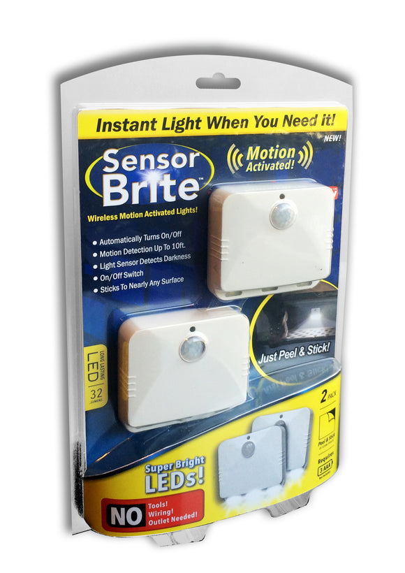 Sensor Brite Wireless Motion Path / Step LED Light Stick Anywhere, Night -2 pack